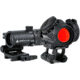 AT3 Tactical 4x Magnified Red Dot Kit, Red Dot Sight, .83in Riser &amp; 4X Magnifier, RD-50-4XRDM-KIT