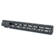 AT3 Tactical AR-15 Pro Quad Rail Free Float Handguard, Tungsten, 15in, AT3-QR-15-TG