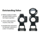 AT3 Tactical RCO Red Dot Sight, Circle Dot Reticle, Variable Riser Mounts, AT3-RCO