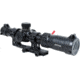 AT3 Tactical Red Tail LPVO 1-4x24 Rifle Scope with Mount 30mm SFP, Black, Illuminated BDC Reticle, MOA, with 30mm Cantilever Mount and Throw Lever, AT3-RT-1-4X24