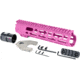 AT3 Tactical SPEAR M-LOK AR-15 Free Float Handguard, 9in Length, Pink, AT3-MLOK-9-PNK