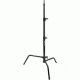 Avenger 40inC-Stand 33(129.1in) Sliding Leg Black Steel, 2 Risers A2033LCB
