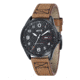 AVI-8 Hawker Harrier II Watch Japan Quartz 3 Hands with Date and Day, Black/Brown, AV-4045-04