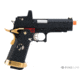 AW Custom HX26 Match King Compact Hi-CAPA Gas Blowback Airsoft Pistols, Black/Red/Gold, AW-HX2601