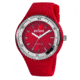Axcent Exotic Watch, Red Strap, Red Face, Silver Hands X15604-12
