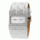 Axcent Bump Watch, White Strap, White Face, Silver Hands X20004-131