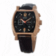 Axcent Haparanda Watch, Black Strap, Black Face, Rose Gold Hands X31007-266