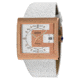 Axcent Illusion Watch, White Strap, White Face, Rose Gold Hands X32141-731