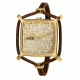 Axcent Snowflake Watch, Brown Strap, Gold Face, Gold Hands X32418-056