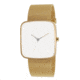 Axcent Frost Watch, Gold Mesh Strap, White Face, Gold Hands X66798-232