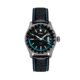 Axwell Leather-Band Watch w/Date, Black/Blue, AXWAW102-4, Black/Blue, One Size, AXWAW102-4