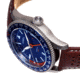 Axwell Leather-Band Watch w/Date, Brown/Blue, AXWAW102-2, Brown/Blue, One Size, AXWAW102-2