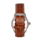 Axwell Leather-Band Watch w/Date, Tan/Green, AXWAW102-5, Tan/Green, One Size, AXWAW102-5