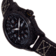 Axwell Leather Strap Watch, Black, AXWAW106-5, Black, One Size, AXWAW106-5