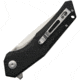 B'yondEDC Arch Folding Knife, 4.75in Closed, 3.75in, D2 Tool Steel, Stonewash Blade, Black G10 Handle, SA1901DG-BK