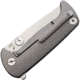 B'yondEDC Chunk Folding Knife, 4.5in Closed, 3.5in, S35VN, Satin Blade, Gray Satin Titanium Handle, Nylon Sheath, ASM2102NA
