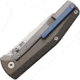 B'yondEDC Contact Folding Knife, 4.13in Closed, 3.13in, S35VN, Satin Blade, Gray Titanium Handle, Nylon Sheath, ASM2101BR