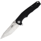 B'yondEDC Dash Folding Knife, 4.5in Closed, 3.5in, D2 Tool Steel, Satin Blade, Black G10 Handle, BEDC2203-BK