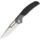 B'yondEDC Rey Folding Knife, 4.13in Closed, 3.13in, Bohler M390, Satin Blade, Gray Titanium Handle w/ Carbon Fiber Inlay, TM2102-CF