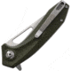 B'yondEDC Sirocco Folding Knife, 4.25in Closed, 3.25in, D2 Tool Steel, Satin Blade, OD Green G10 Handle, BEDC2204-OD