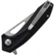 B'yondEDC Sirocco Folding Knife, 4.25in Closed, 3.25in, D2 Tool Steel, Satin Blade, Black G10 Handle, BEDC2204-BK