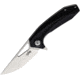 B'yondEDC Sirocco Folding Knife, 4.25in Closed, 3.25in, D2 Tool Steel, Satin Blade, Black G10 Handle, BEDC2204-BK