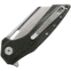 B'yondEDC Thwaak Folding Knife, 4in Closed, 2.88in 14C28N Sandvik, Satin Blade, OD Green Canvas Micarta Handle, BEDC2108-OD