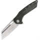 B'yondEDC Thwaak Folding Knife, 4in Closed, 2.88in 14C28N Sandvik, Satin Blade, OD Green Canvas Micarta Handle, BEDC2108-OD