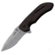 Bad Blood Fire Spitter Knife, G10 Handle, Plain, Black BB0101K