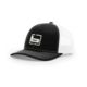 Banded Trucker Cap R112, Black/White, B03562