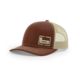 Banded Trucker Cap R112 Side Logo, Brown/Khaki, B03581