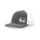 Banded Trucker Cap R112 Side Logo, Charcoal/White, B03582