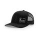Banded Trucker Cap R112 Side Logo, Black/Charcoal, B03586