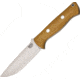 Bark River Bravo 1 LT Natural Canvas Fixed Blade Knife, 4.25in, Carbon Steel, Standard Edge, Natural, Canvas Micarta Handle BA07126MNC