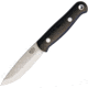 Bark River Bushcrafter 3V Fixed Blade Knife, 8.5in Overall, 3.88in Satin Cpm-3V Carbon Steel Blade, Black Canvas Micarta Handle, 06-123MBC