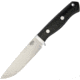 Bark River Camp and Trail Black Canvas Fixed Blade Knife, 5in, A2 Tool Steel, Black, Canvas Micarta Handle BA02130MBC