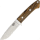 Bark River Classic Drop Point Hunter Fixed Blade Knife, 3.625in, A2 Tool Steel, Standard Edge, Satin, Brown, Bocote Wood Handle BA2125WB