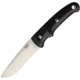 Bark River Drop Point Hunter Black CPM154 Knife, 4 satin finish CPM-154 stainless drop point blade, Black canvas micarta handle, 02-157MBC