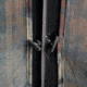 Barronett Blinds Tag Out Hub Hunting Blind with blaze orange safety panels, Bloodtrail Woodland, 3-Person, TA350BT