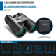 Barska 10x42 WP Blackhawk,Bak-4,Green Lens, Clam AB11843