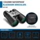 Barska 12x42 WP Blackhawk, Bak-4,Green Lens,CP AB11841