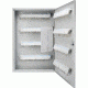 Barska 160 Key Lock Box Security Safe, White Tag, Steel, Gray, Outer Size 15 x 3 x 22 in CB12492
