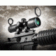 Barska 3-9x40 Millimeter Rubber Armor Contour Rifle Scope - 4A Mil Plex Reticle w/Rings