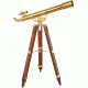 Barska 36x80mm Anchormaster Telescope, Sky &amp; Land Brass Scope w/ Mahogany tripod AE10824