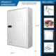 Barska 200 Capacity Adjustable Key Cabinet