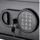 Barska Compact Keypad Safe, Low Battery Alert, 12 Gauge Sheet Steel Construction, Black, Outer Size 12.25 x 8 x 8 in AX12616