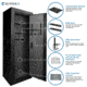 Barska Extra Large Biometric Rifle Safe, Black AX11780