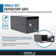Barska Single Key Depository Safe, Drop Slot, Black, Small, AX13676