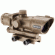 Barska IR AR-15 / M-16 Electro Sight Rifle Scope, 4x30mm, Illuminated IR Target Dot, Second Focal Plane, Tan, AC12454
