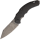 Bastinelli Creations Dragotac Compact Framelock Folding Knife, 3.63in Black Stonewash D2 Tool Steel Blade, Finger Grooved Handle, Black G10 Front Handle With Stonewash Titanium Back Handle, BAS209B